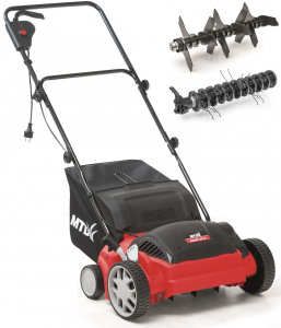 Вертикуттер - аэратор электрический MTD Smart 30 VE (PRC, 1200 Вт., 30 см., ножи + пружины, пластик, 35 л., 11 кг.)