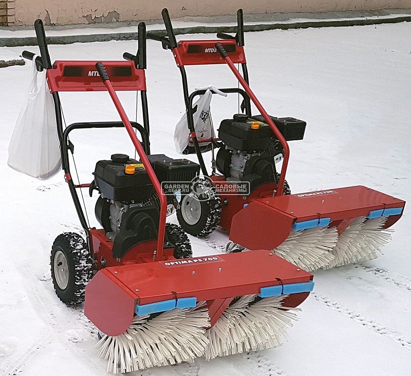 Подметальная машина MTD Optima PS 700 Power Sweeper (HUN, MTD Thorx 65H, 208 куб.см., ширина 70 см., диаметр 36 см., 5 вперед/2 назад, 75 кг.)