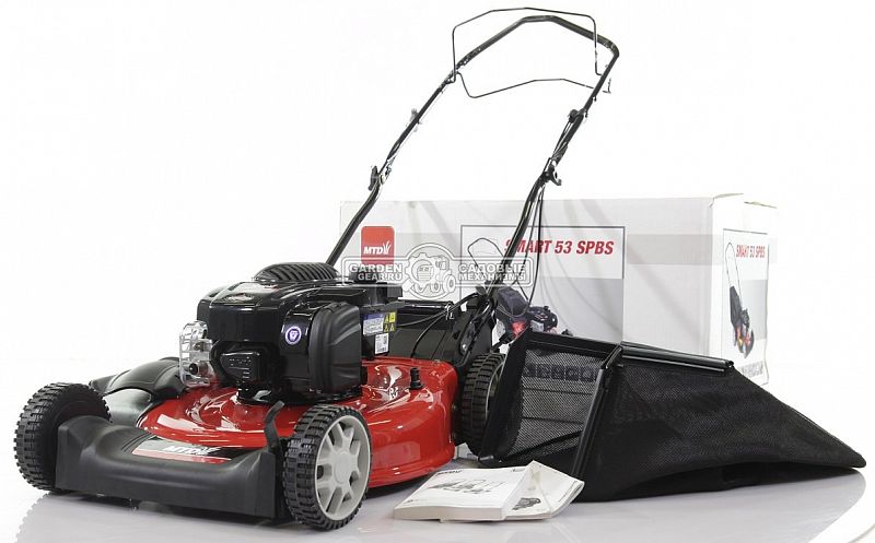 Газонокосилка бензиновая MTD Smart 53 SPBS (HUN, 53 см, B&S 600E, 150 см3, сталь, 3 в 1, 70 л, 36 кг)