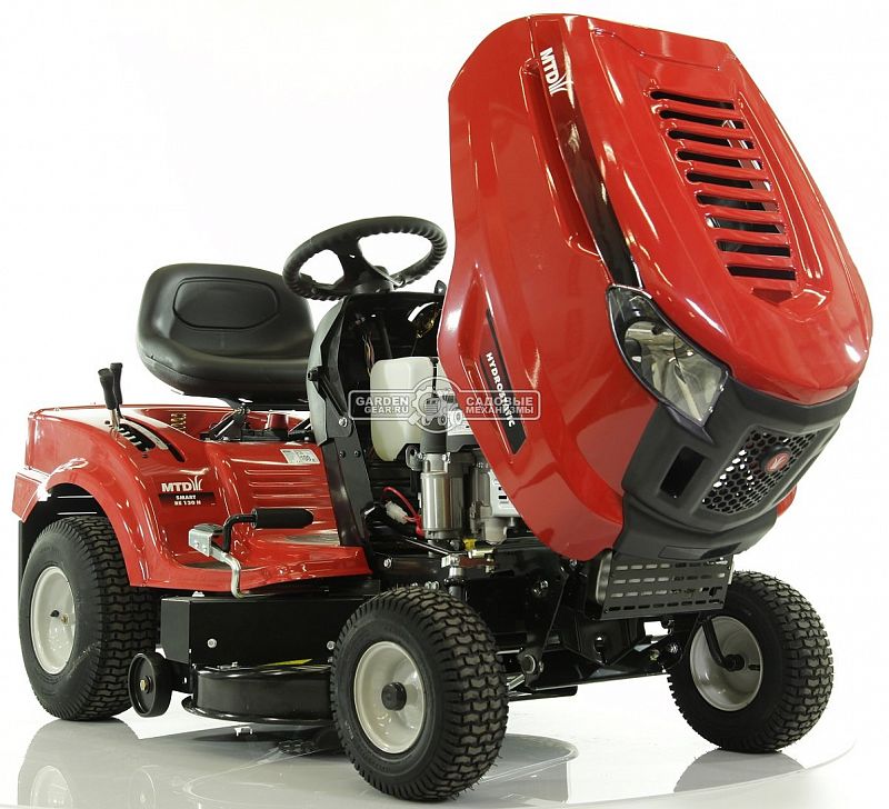 Садовый трактор MTD Smart RE 130 H (USA, MTD, 382 куб.см., гидростатика, травосборник 240 л., ширина кошения 92 см., 195 кг.)