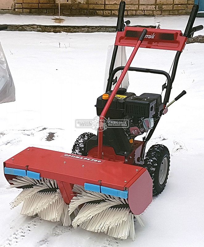 Подметальная машина MTD Optima PS 700 Power Sweeper (HUN, MTD Thorx 65H, 208 куб.см., ширина 70 см., диаметр 36 см., 5 вперед/2 назад, 75 кг.)
