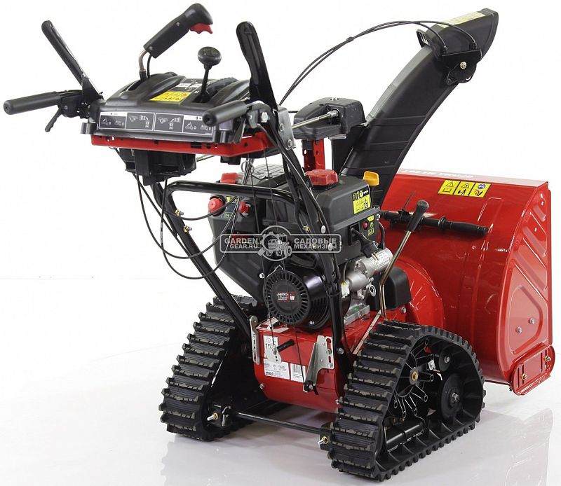 Снегоуборщик MTD Optima ME 66 T гусеничный (USA, 66 см, ThorX, 277 см3, эл/стартер 220В, фара, 3-х угольные гусеницы, 110 кг)