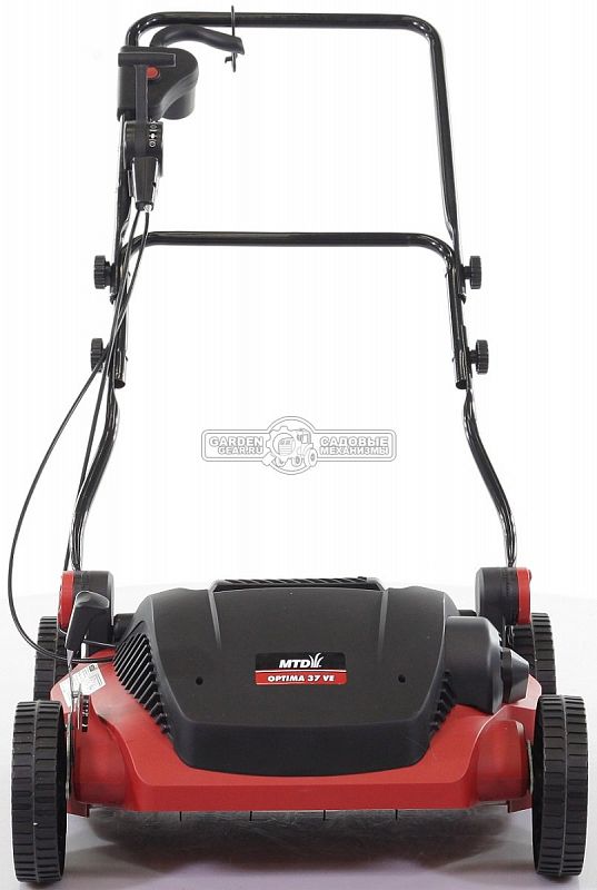 Вертикуттер - аэратор электрический MTD Optima 37 VE (PRC, 1600 Вт., 37 см., ножи + пружины, пластик, 45 л., 14 кг.)