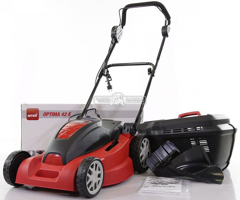 Газонокосилка электрическая MTD Optima 42 E (PRC, 1800 Вт, 42 см, 47 л, 15,7 кг.)