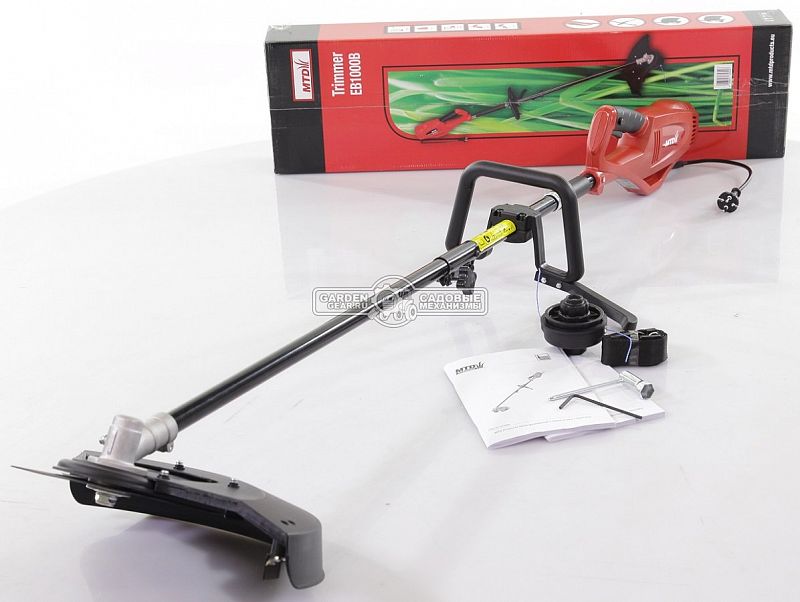 Электрокоса MTD EB 1000 B (PRC, 1000 Вт, нож, леска 2 мм, ремень, 5.5 кг)