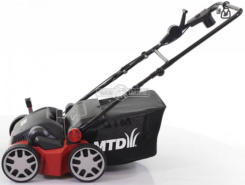 Вертикуттер - аэратор электрический MTD Optima 37 VE (PRC, 1600 Вт., 37 см., ножи + пружины, пластик, 45 л., 14 кг.)
