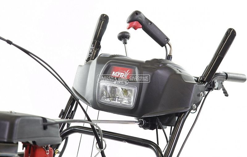 Снегоуборщик MTD Optima ME 66 T гусеничный (USA, 66 см, ThorX, 277 см3, эл/стартер 220В, фара, 3-х угольные гусеницы, 110 кг)