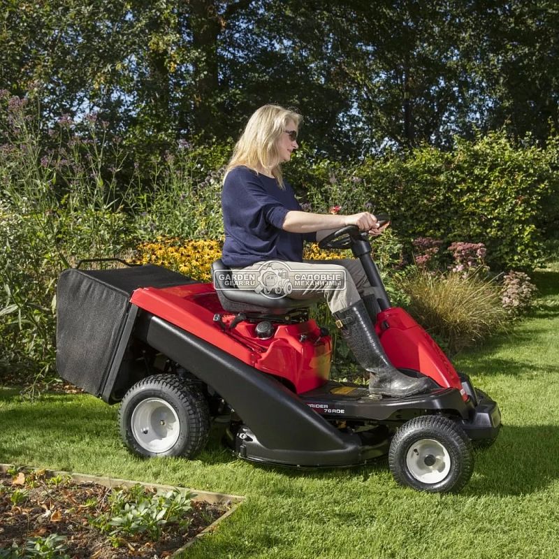 Садовый минирайдер MTD Minirider 76 RDE (USA, MTD, 382 куб.см., механика, травосборник 150 л., ширина кошения 76 см., 144 кг.)