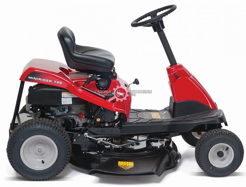 Садовый минирайдер MTD Minirider 76 SDE (USA, MTD, 382 куб.см., механика, боковой выброс, мульчирование, ширина кошения 76 см., 126 кг.)