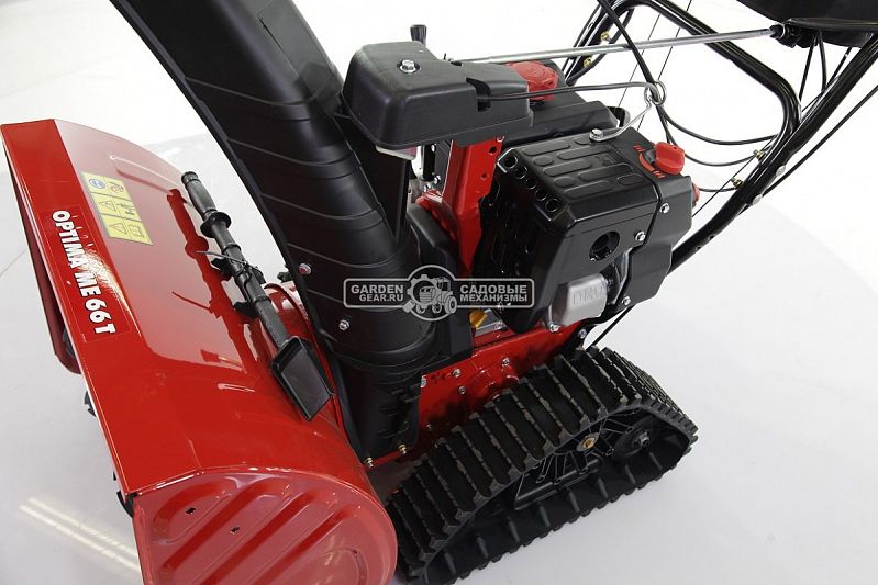 Снегоуборщик MTD Optima ME 66 T гусеничный (USA, 66 см, ThorX, 277 см3, эл/стартер 220В, фара, 3-х угольные гусеницы, 110 кг)