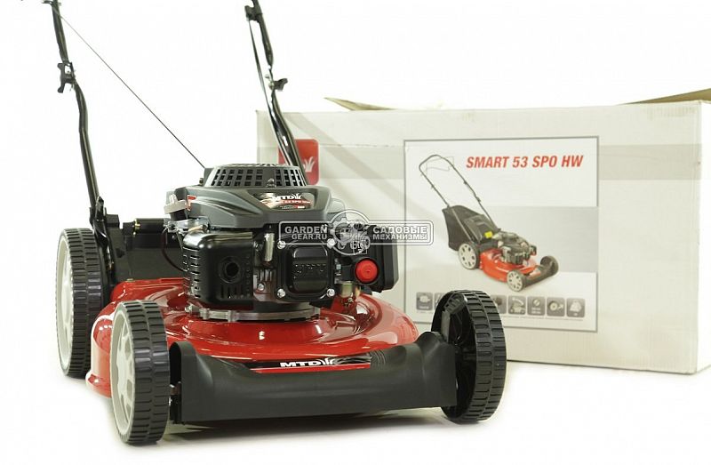 Газонокосилка бензиновая MTD Smart 53 SPO HW (HUN, 53 см., МTD ThorX 50, 159 куб.см., сталь, 70 л., 34 кг.)