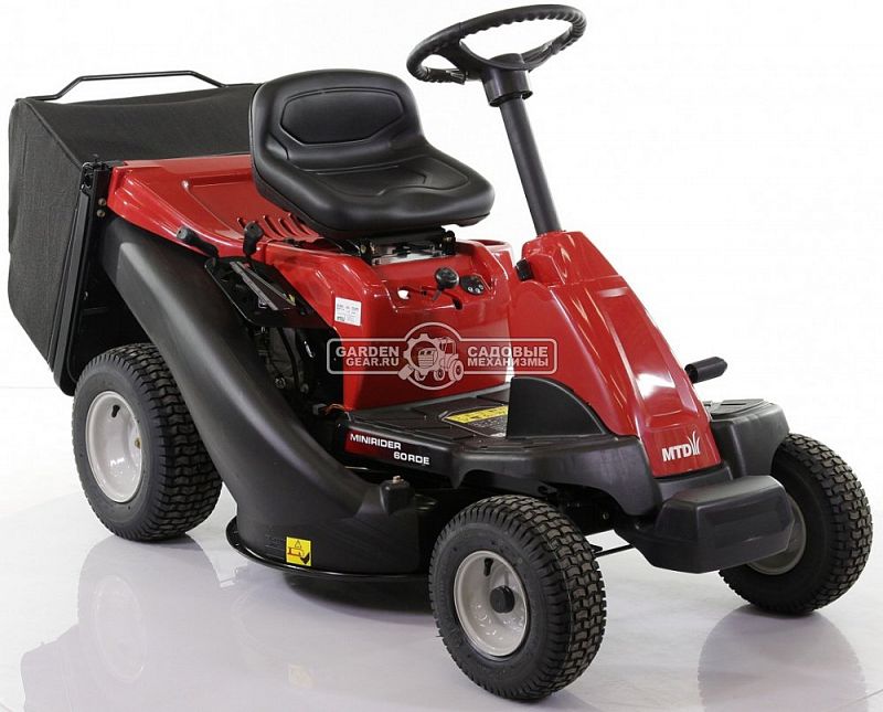 Садовый минирайдер MTD Minirider 60 RDE (USA, MTD, 196 куб.см., механика, травосборник 150 л., ширина кошения 60 см., 140 кг.)